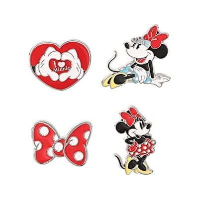 Imagen de Disney Disfraz de Minnie Mouse con esmalte multicolor, juego 4 pines GH00091L.PH, Latón