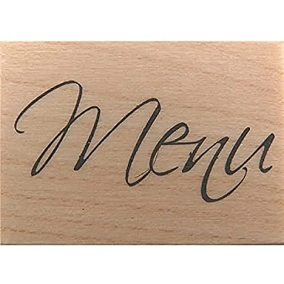 Imagen de Artemio Sello de Madera B con Texto Menú, Petit