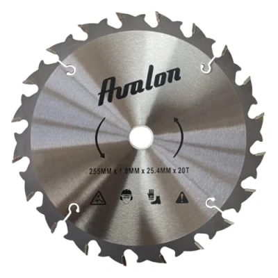 Imagen de Avalon PRO Disco de 20 Dientes Profesional para Desbrozadora, Cuchilla Especial Tallos Leñosos 255 x 1,8, longitud del diente widia 11 mm