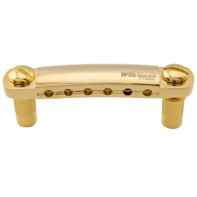Imagen de Wilkinson WOGT1 52,5mm Cordal Tune O Matic Stop Tailpiece para Guitarra Eléctrica USA Les Paul Epiphone SG, Dorado