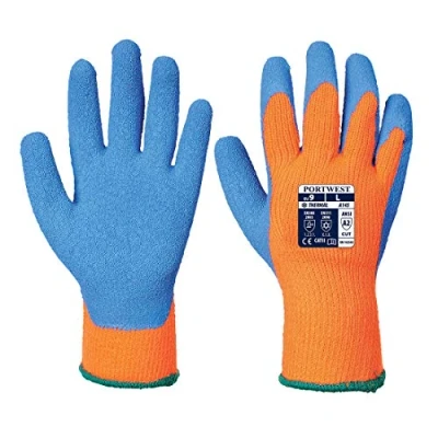 Imagen de Portwest Guante Cold Grip, Tamaño: M, Color: Naranja/Azul, A145OBLM