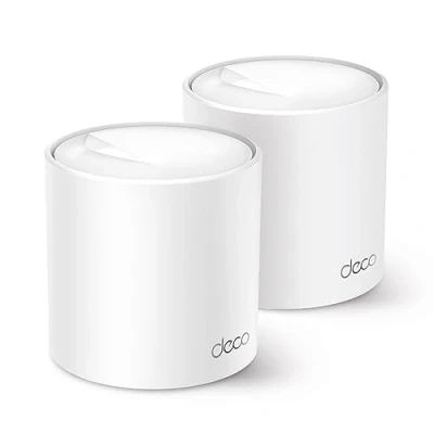 Imagen de TP Link Deco X50 (2 Pack) Sistema WiFi 6 AI Mesh, AX3000 Doble Banda 2.4 GHz/5 GHz, Cobertura hasta 420 m², 160MHz Canal, ODFMA, 1024QAM