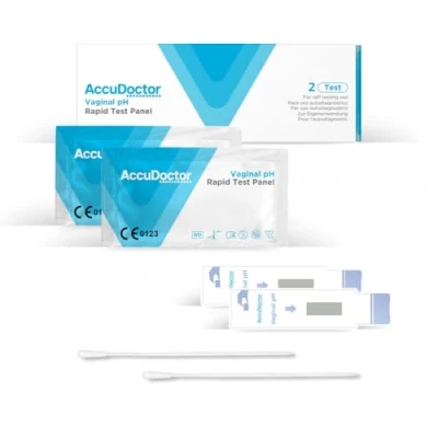 Imagen de 5 Accudoctor test de ph Vaginal, Tiras Reactivas vaginal. Envasados individualmente. ph, rápido para medir el vaginal infección vagina medidor