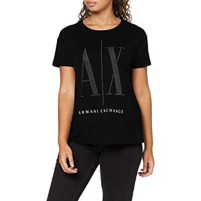 Imagen de Armani Exchange Camiseta estampada, Mujer, Talla: Medium, Black