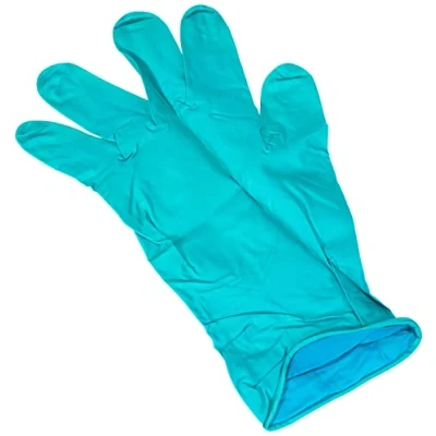 Imagen de Guantes desechables Ansell Microflex 93 260 de nitrilo/neopreno, resistentes a productos químicos, industriales, mecánicos y bricolaje, verdes, talla XL (9,5 10) (paquete 3 pares, 6 guantes)