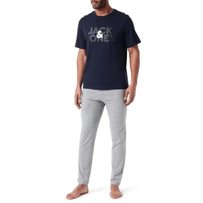 Imagen de JACK &amp; JONES Jacula SS tee and Pants Set Conjunto de Camiseta y pantalón, Blazer/Pack:Pants Lgm, M para Hombre