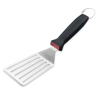 Imagen de espátula plana Presist, de acero inoxidable para dar vuelta y servir, gran accesorio barbacoa, ideal como espátula, hamburguesas o barbacoa
