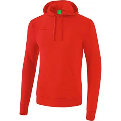 Imagen de erima Basic Uni Sweat Sudadera con Capucha, Unisex, Rojo, XL