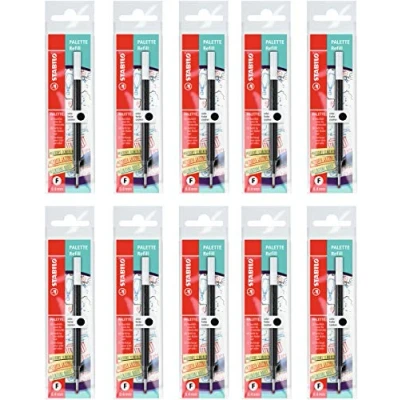 Imagen de Recarga roller STABILO PALETTE Caja con 10 unidades color negro