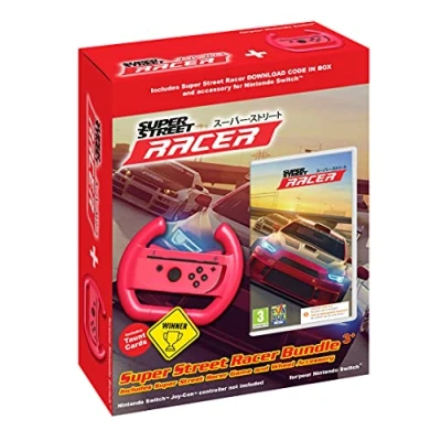 Imagen de MERIDIEM GAMES, S.L. Super Street Racers (CIB) + Volante Switch Videojuegos, Multicolor (VJGSWIMER22532678)
