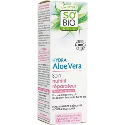 Imagen de So&#039;bio Etic Soin nutritif réparateur Hydra Aloe Vera Le tube de 50 ml