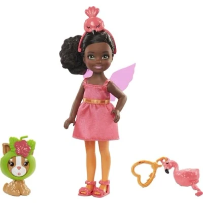 Imagen de Barbie Chelsea Disfraz de Flamingo, Muñeca con Accesorios (Mattel Gjw30)