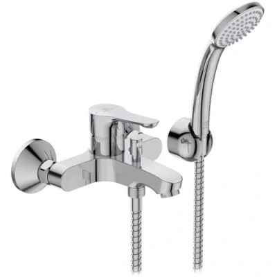 Imagen de Ideal Standard BC676AA Alpha Grifo mezclador para bañera con accesorios, color cromo