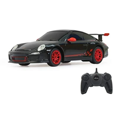 Imagen de Jamara 404095 Porsche GT3 RS Coche radio control (escala 1:24, 40 MHz), color negro [importado de Alemania] , color/modelo surtido
