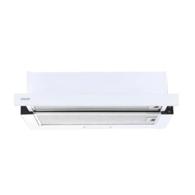 Imagen de Candy CBT625/2W/1, Campana Telescópica 60 CM, 2 Niveles de Potencia, 332,1M3/H, Filtros Carbono, Panel Aluminio Antigrasa, Iluminación LED, 64DB, Inox