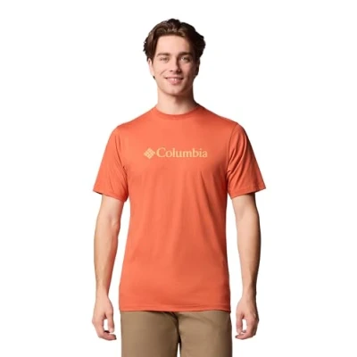 Imagen de Columbia CSC Basic LOGO Short Sleeve Camiseta estampada, Hombre, Talla: XS, Tuscan