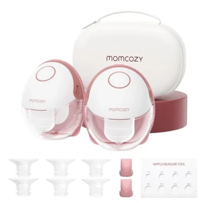 Imagen de Momcozy Sacaleches Electricos M6, Extractor de Leche Manos Libres Mobile Style Portátil, Ritmo Ideal Para Más Leche, Brida DoubleFit Ajustado &amp; Discreto con 3 Modos 9 Niveles 24 mm