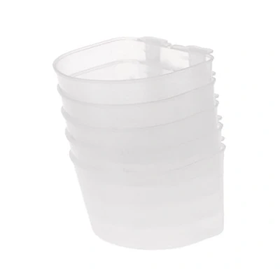 Imagen de BYUTFA Juego de 5 Platos alimentación para pájaros, Vasos plástico Comida Loro, Cuenco Agua, Jaula, Copa cooperativa Periquito, Conure, cacatúa, agapornis