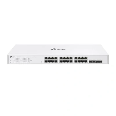 Imagen de TP Link Festa FS328G Switch Gigabit de 24 Puertos con 4 Ranuras SFP, Gestión en la Nube, Optimización Red para Empresas, Seguridad y Rendimiento Estable