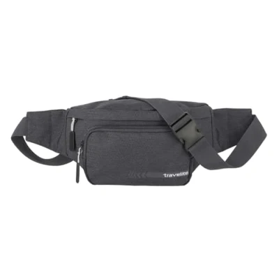 Imagen de travelite serie KICK OFF, Riñonera para equipaje de mano, vacaciones y deportes, 30 cm, 5 litros, Gris (D&#039;anthrazit), Litros
