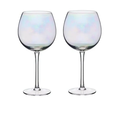Imagen de BarCraft Copas de Ginebra Iridiscentes, Juego 2 Globo, 500ml, En Caja Regalo