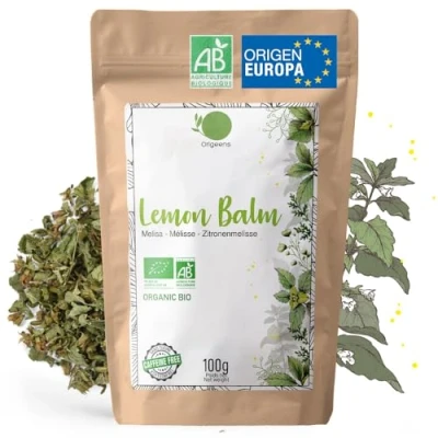 Imagen de ORIGEENS INFUSIÓN DE melisa ECOLÓGICA 100gr infusión Digestiva y Relajante Hojas BIO Melissa Officinalis Organic Lemon Balm tea