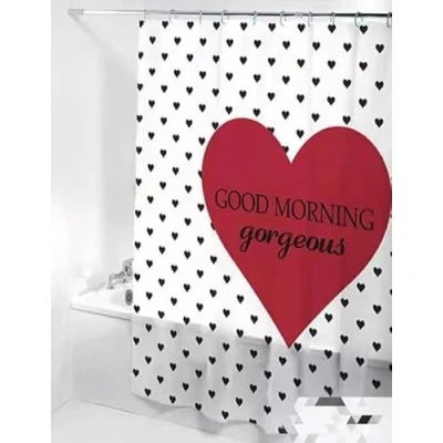 Imagen de Cortina de Ducha para baño 180X180cm diseño Moderno, Tela Impermeable, Resistente y antimoho. (2)