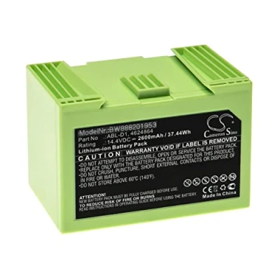 Imagen de vhbw Batería Compatible con iRobot Roomba e515040, 5150, 7150, 7550, e5150, e515020, e5152 Robot Limpieza Negro (2600 mAh, 14,4 V, Li Ion)