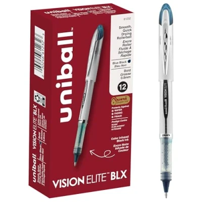 Imagen de Vision Elite Roller Ball Stick Waterproof Pen, Blue/Black Ink, Bold