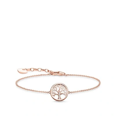 Imagen de THOMAS SABO Pulsera Árbol Del Amor Plata Chapada A1828 416 14 L19V, 16 19 cm, Oro Rosa