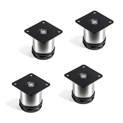 Imagen de Set de 4 x SO TECH® Pata Mueble &quot;JIM&quot; ACERO FINO Ø 50 mm Alto 60 Capacidad Carga muy Alta
