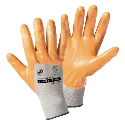 Imagen de L+D 1496C 12 Guantes de protección amarillo Poliéster