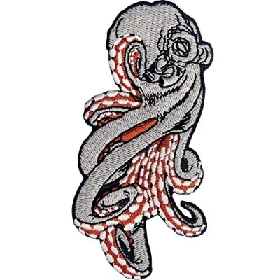 Imagen de Parche termoadhesivo para la ropa, diseño de Pulpo