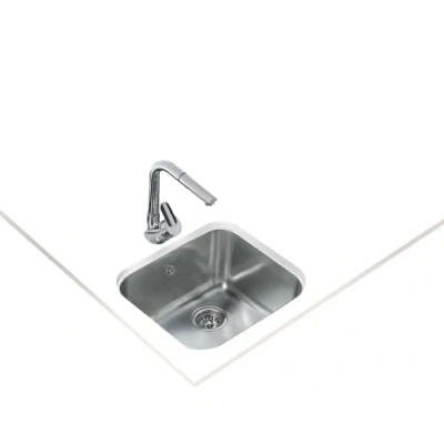 Imagen de ¡Oferta 17% ! Teka Be 45.40 In 995+Jbn Fregadero De Cocina Acero F. Way 60 Cm 1 Cubeta 0 Escurridor Bajo Encimera