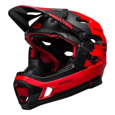 Imagen de BELL Super DH MIPS Casco para Bicicleta de montaña, Unisex Adulto, Rojo Mate y Negro Brillante, L 58 62cm