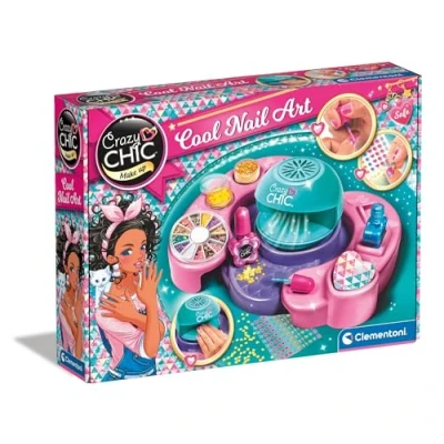 Imagen de Clementoni Crazy Chic Cool Nail Art Estudio de manicura Infantil 6 años (18599)