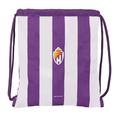Imagen de REAL VALLADOLID Mochila Saco Plano Grande, Mochila, Ideal para Niños de Diferentes Edades, Cómoda y Versátil, Calidad Resistencia, 35x40 cm, Color Morado
