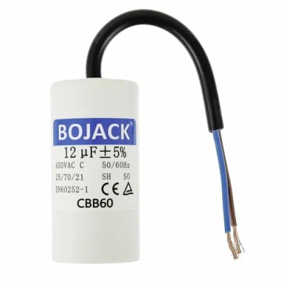 Imagen de BOJACK CBB60 12uf 450V 50/60HZ Condensador de arranque motor, funcionamiento del SH Condensadores, supresión, con alambre