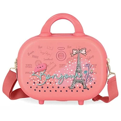 Imagen de Enso Bonjour Neceser Adaptable con Bandolera Coral 29x21x15 cms Rígido ABS 9,14L 2,52 kgs