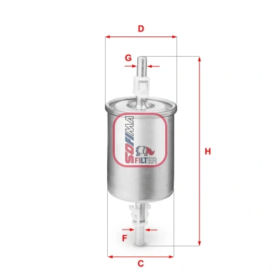 Imagen de SOFIMA S 1515 B Filtro Combustible Cartucho filtrante 7,9 OPEL: Corsa C Hatchback, Vectra Berlina, Astra G Berlina
