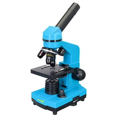 Imagen de Levenhuk Rainbow 2L Azure Kit Stem para Niños con Microscopio Biológico Portátil de 400x, Guía Ilustrada Experimentos Domésticos, Muestras Preparadas y Herramientas Científicas (IT)