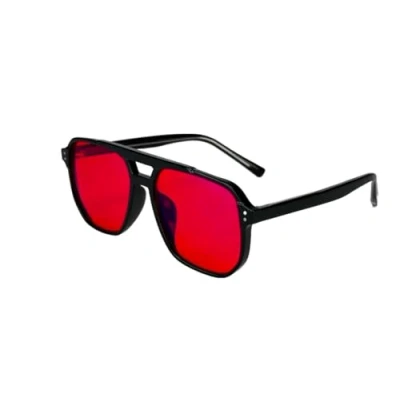 Imagen de UVtech SLEEP 3M 100% Filtro de Luz Azul Gafas Rojas Ordenador PC Gaming Bluelight UV Blue Light Bloqueo Anti Mujer Hombre, rojo, talla única