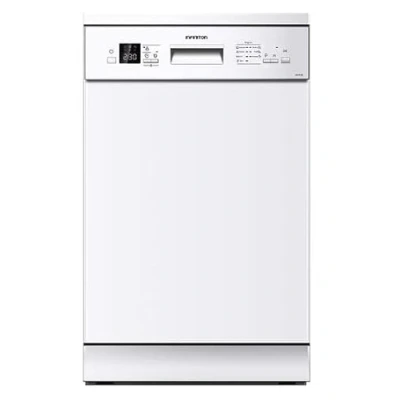 Imagen de Infiniton Lavavajillas DIW A45B de Ancho 45 cm, E, Blanco, 10 Servicios, 7 Programas, 47 dB, Inox, Control electrónico por pantalla LED