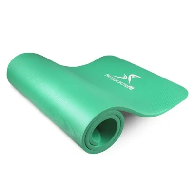 Imagen de ProsourceFit Extra Thick Yoga and Pilates Mats 1/2 &amp; 1 in Tapete Grueso, Unisex Adult, Green