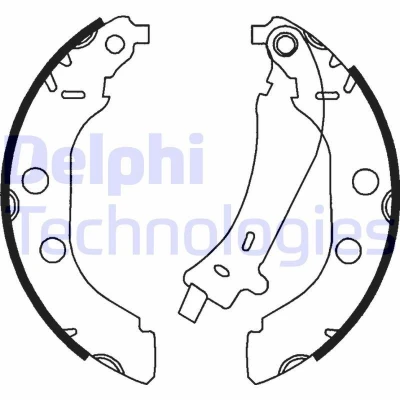 Imagen de DELPHI LS1723 Zapatas de Freno 229 42 PEUGEOT: 406 Berlina, Familiar