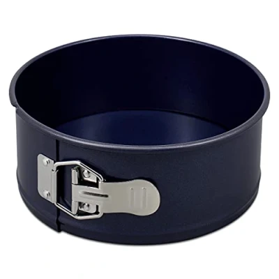 Imagen de Zyliss E980193 Molde Desmontable Antiadherente, 20cm, Acero Al Carbono, Azul Oscuro, de Horno Pastel Redondo Duradero, Apto Para Lavavajillas, 5 Años Garantía