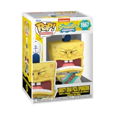 Imagen de Funko Pop! TV: Spongebob Squarepants 25th with Pizza Figura de Vinilo Coleccionable Idea Regalo Mercancia Oficial Juguetes para Niños y Adultos TV Fans