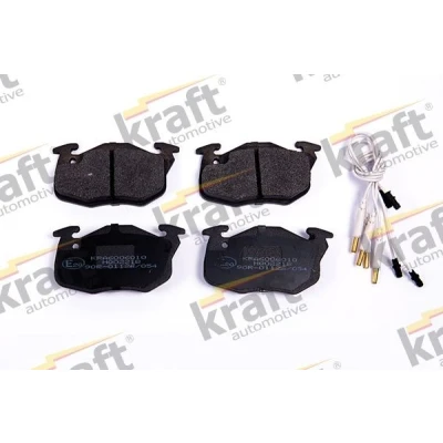 Imagen de KRAFT 6006010 Juego de pastillas freno Eje delantero con contacto avisador desgaste RENAULT: Rapid Furgón, Super 5 Hatchback