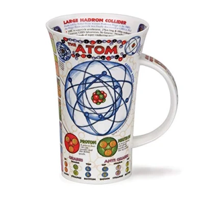 Imagen de Dunoon Glencoe Taza de Porcelana Fina, diseño átomo