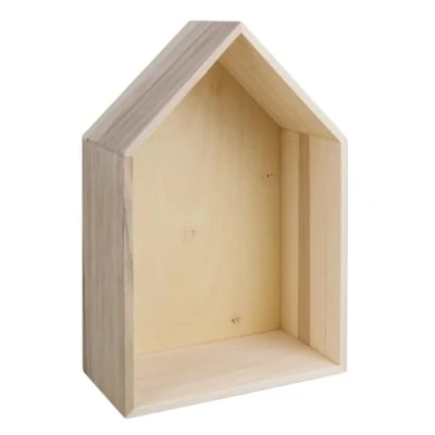 Imagen de Rayher Casita de madera decoración, 24x16x8 cm, con enganche para colgar, personalizable, 62594000